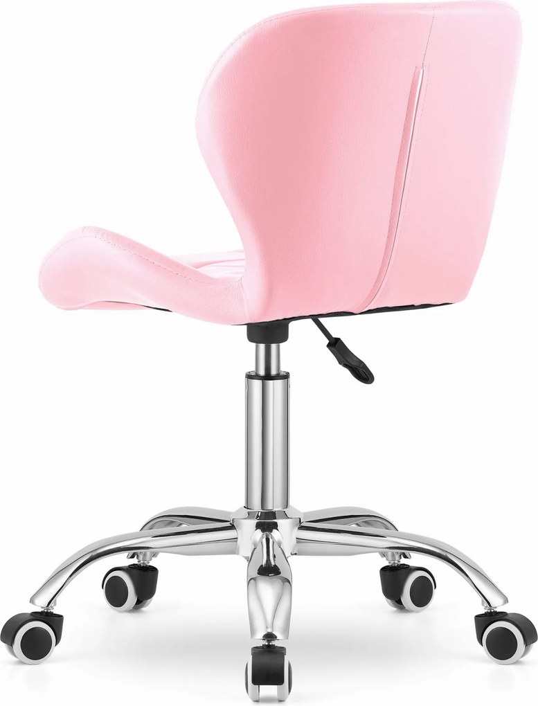 OFERTA Scaun de birou roz AVOLA din piele ecologica calitatea II
