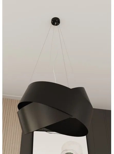 Lustră pe cablu VIENO 2xE27/15W/230V negru