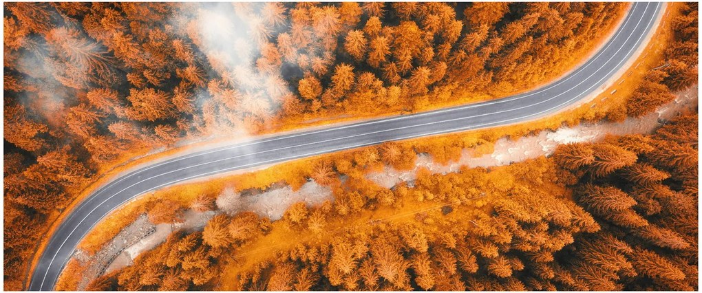Tablou - Strada montană (120x50 cm)