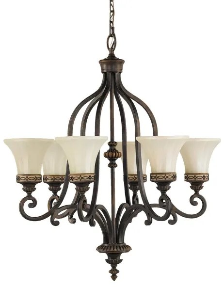 Lustră pe lanț DRAWING Feiss FE-DRAWING-ROOM6 ROOM 6xE27/60W/230V