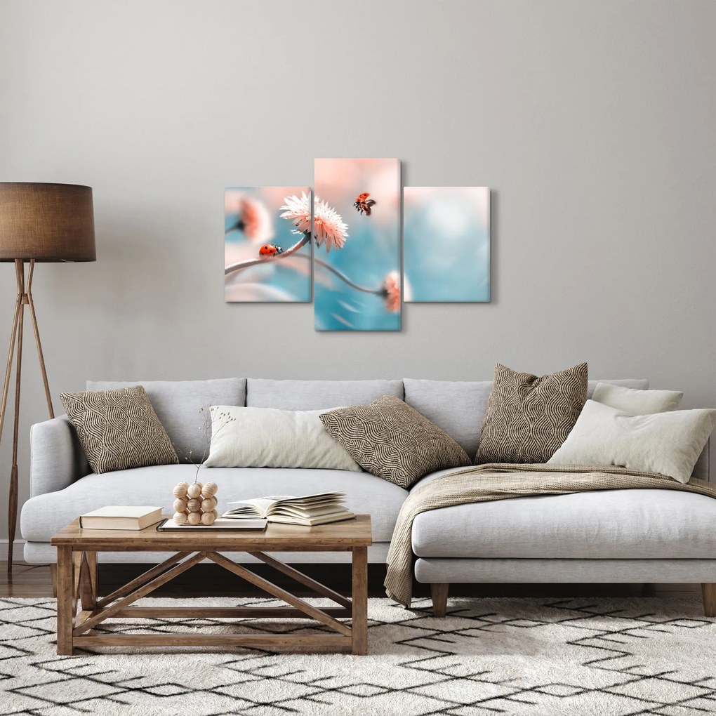 Tablou - Buburuze pe floare (90x60 cm)