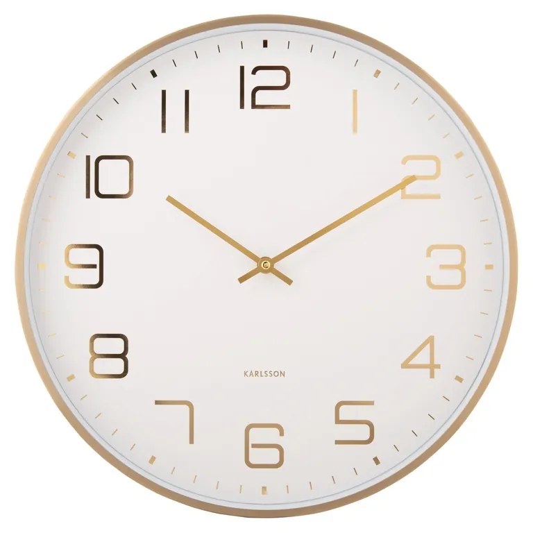 Karlsson  5973WH ceas de perete design alb,diametru 40 cm