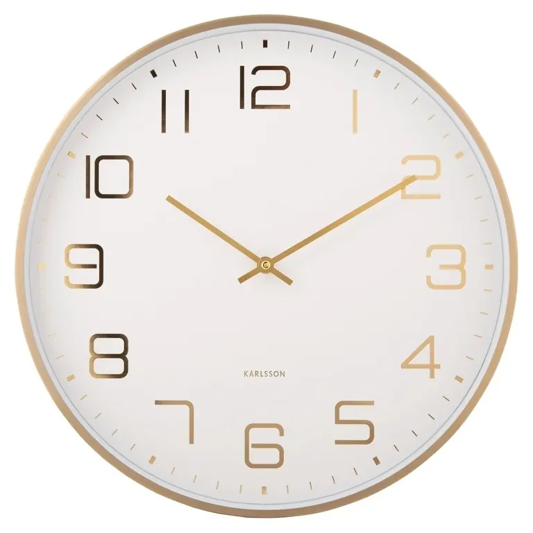 Karlsson 5973WH ceas de perete design alb,diametru 40 cm