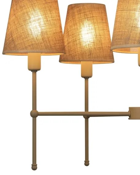 Lustră cu tijă MADELA 5xE14/40W/230V iută/bej
