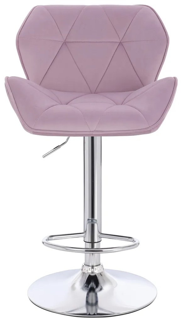 HR111W Scaun Mov Velur Bază Cromata