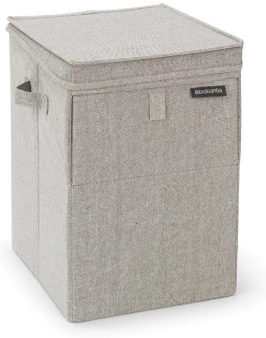 Cutie de rufe stivuibila Brabantia 1000827, 35 L, Deschidere frontala, Capac larg, Pliabil, Gri