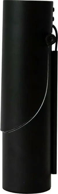 Lampa de masa din otel cu suport pentru creioane Black and White
