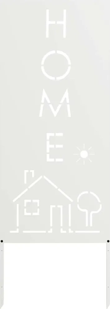 vidaXL Ecran de intimitate pentru grădină Traforaj Alb 50 x 140 cm