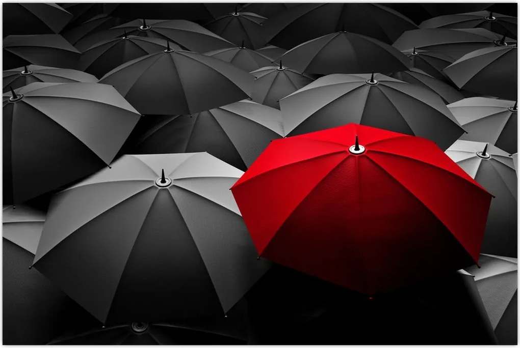 Tablou cu umbrele deschise (90x60 cm)