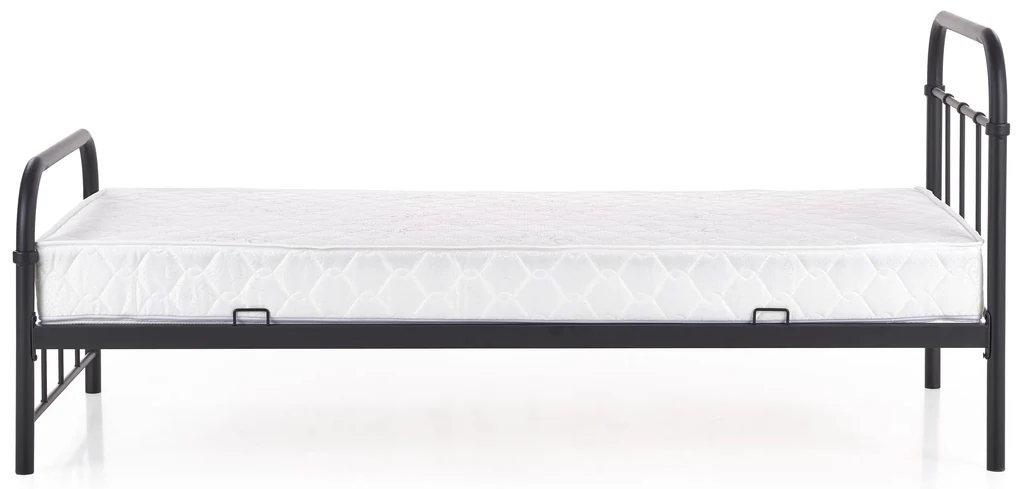 Pat de o persoană 90 cm Lashell 90 (fără saltea) (negru). 1039454