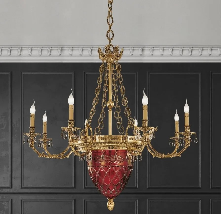 Candelabru LUX realizat manual cu cristale Scholer Edgard, 120cm