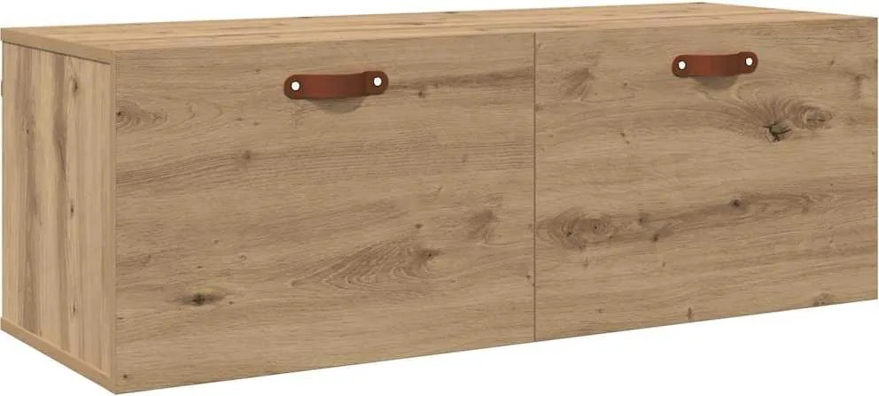 vidaXL Dulap montat pe perete Stejar Artizanal 100 x 36,5 x 35 cm