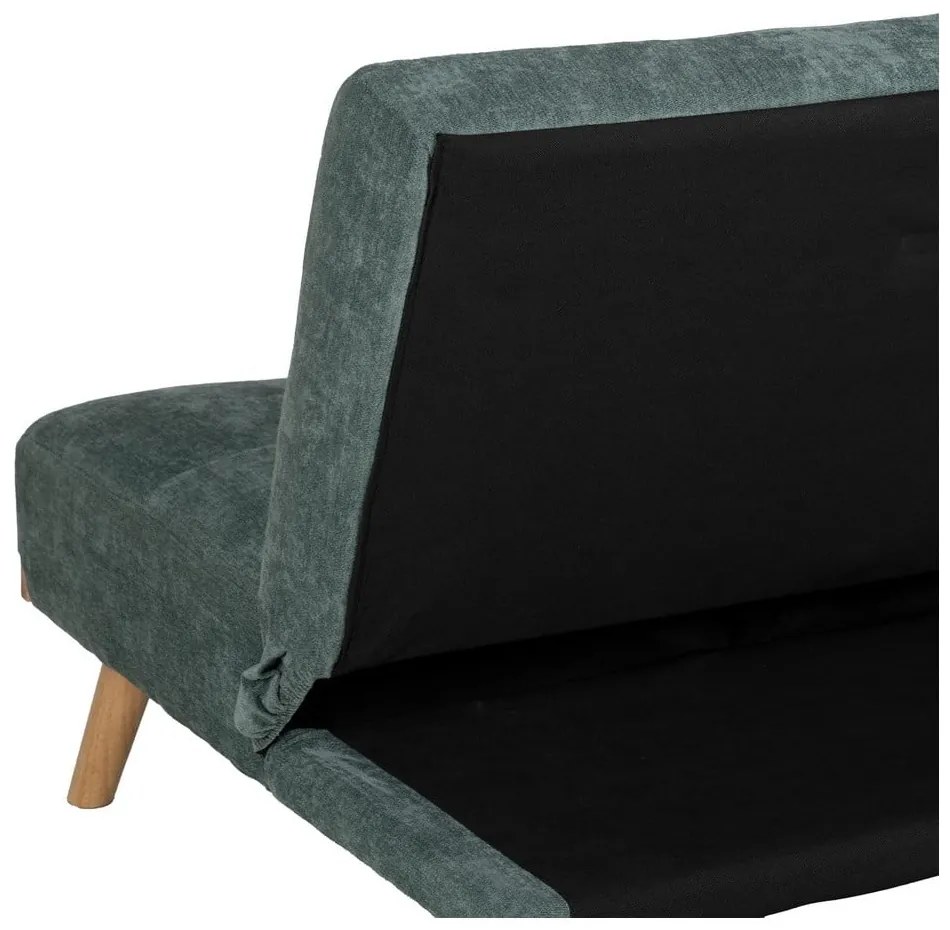 Canapea turcoaz extensibilă cu tapițerie din chenille 178 cm – Ixia