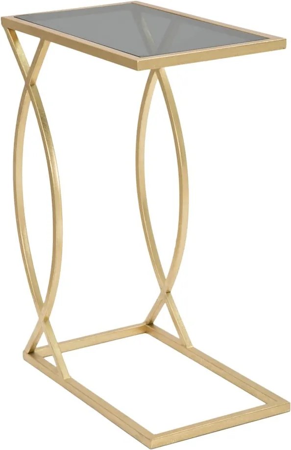 Măsuță auxiliară cu blat din sticlă 25.5x45.5 cm Glam – Mauro Ferretti