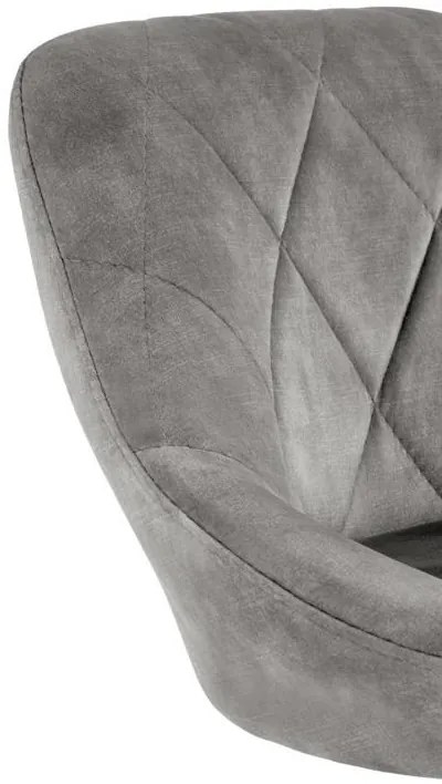 Scaun de bar H101 velvet gri