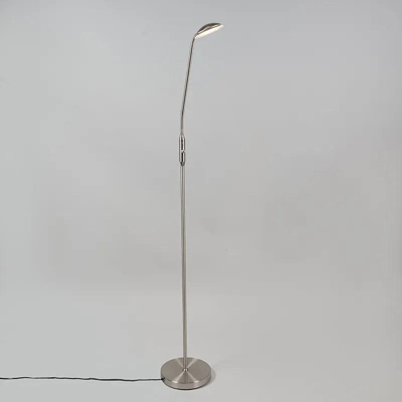 Lampă de podea modernă din oțel cu LED inclus - Eva