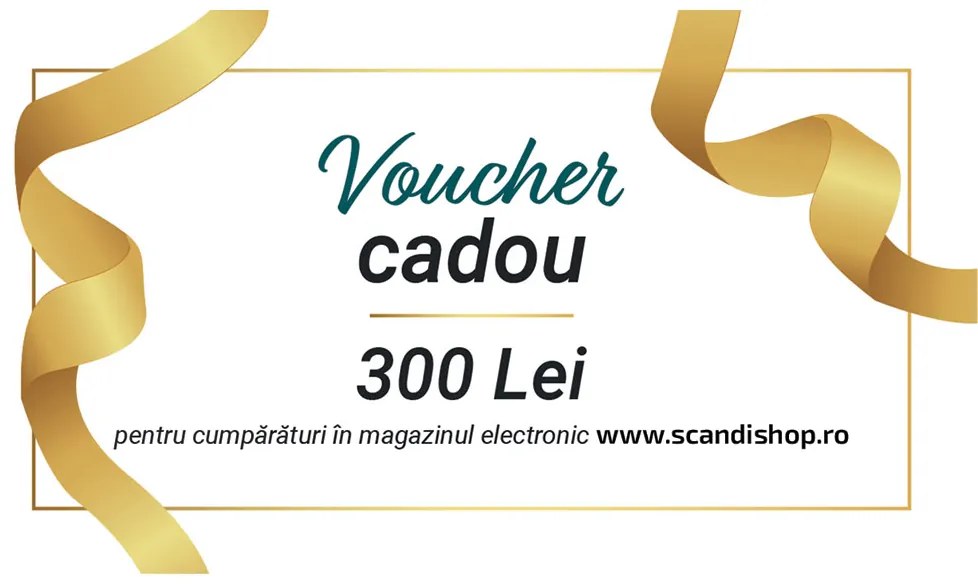 Voucher cadou pentru 300 Lei Formular cupon: Electronic