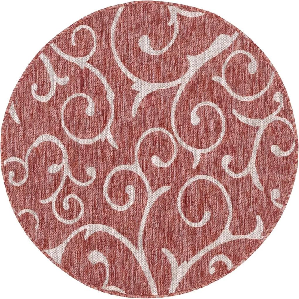 Covor Outdoor Beauties ruginiu-rosu-gri 122 cm