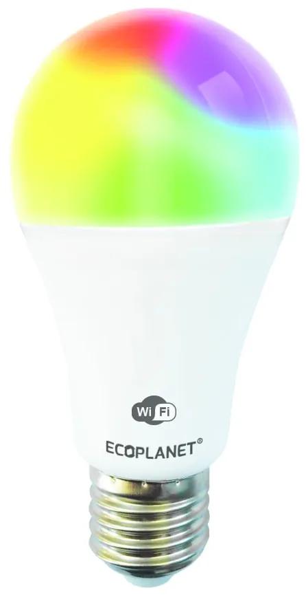 Bec LED Inteligent A60 Ecoplanet SMART, 9W (75W), 810 LM - Tuya, Google Assistant + Alexa, Wi-Fi, RGB+CW+DIM, E27, F, Mat RGB, 1 buc