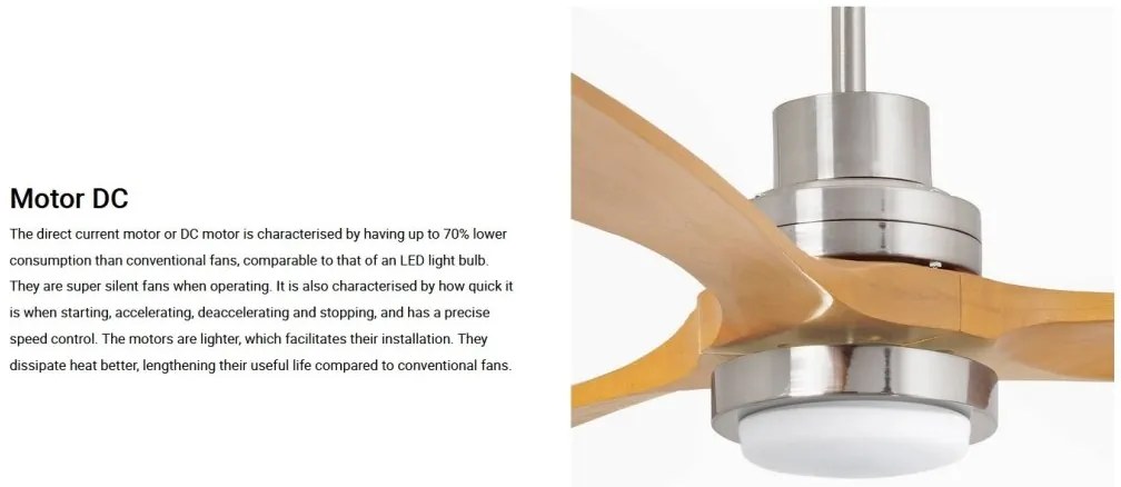 Lustra cu Ventilator si telecomanda LANTAU L LED DC nickel/pin