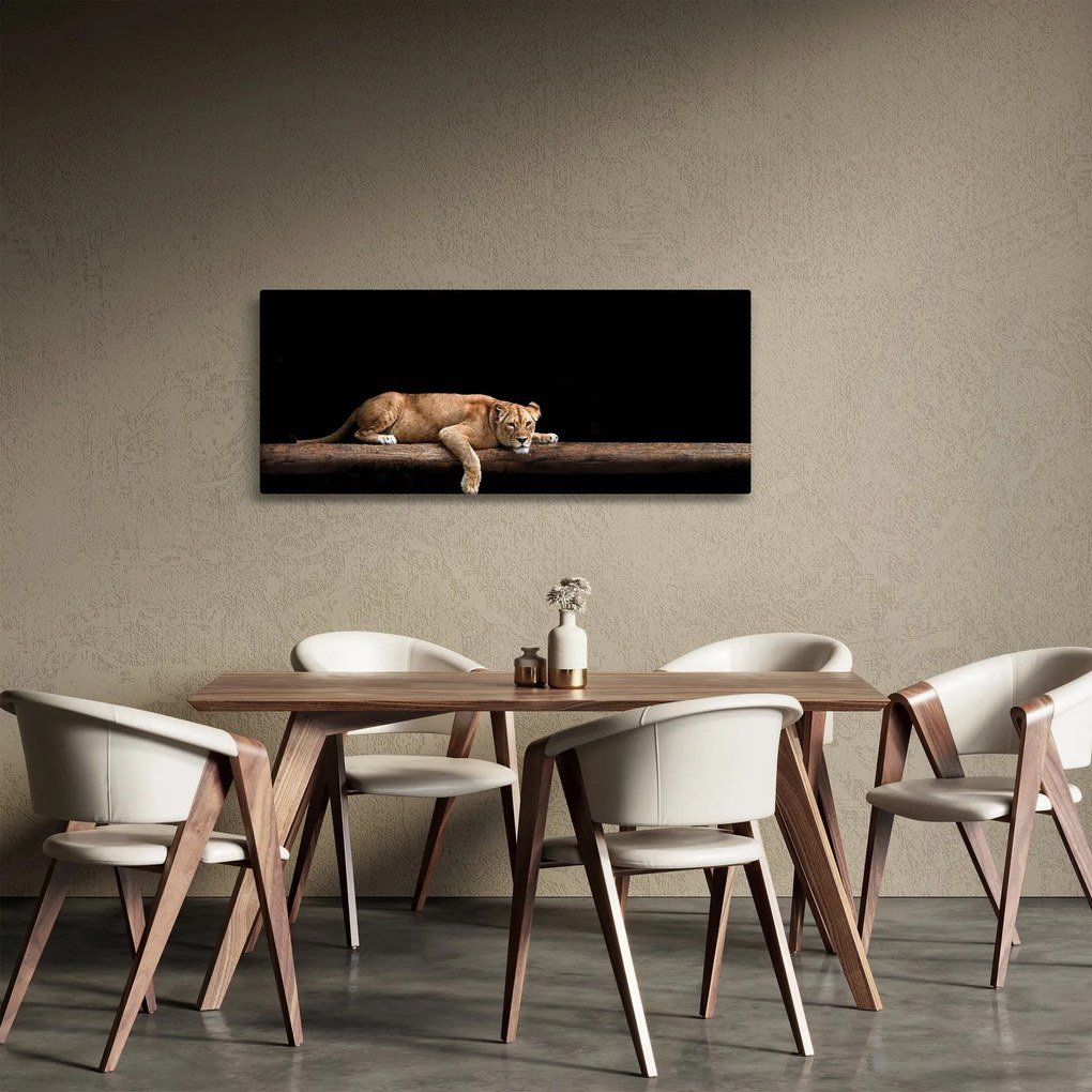 Tablou - Lioness (120x50 cm)