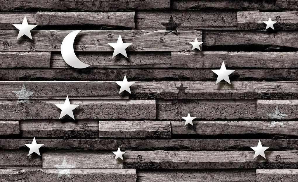 Fototapet - Stele și Luna (152,5x104 cm)