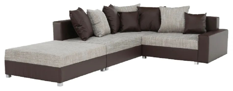 Zondo Colțar Pitton New Maro (S) (cu taburete). 772526