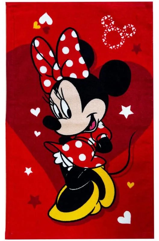 Disney Minnie Pretty in red prosop de mână, prosop de față, prosop 30x50cm