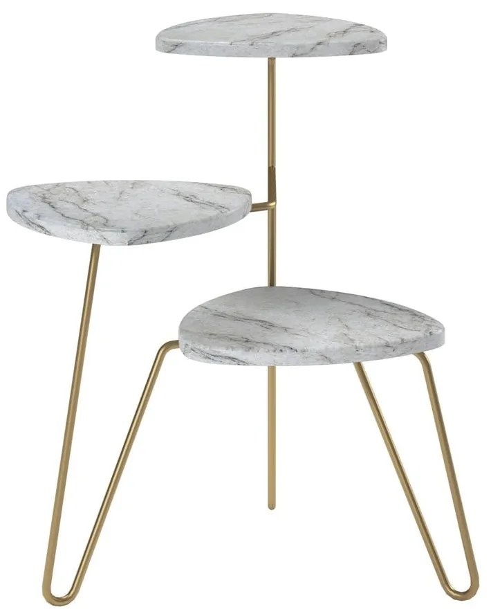 Suport pentru ghivece alb-auriu Athena - Novogratz