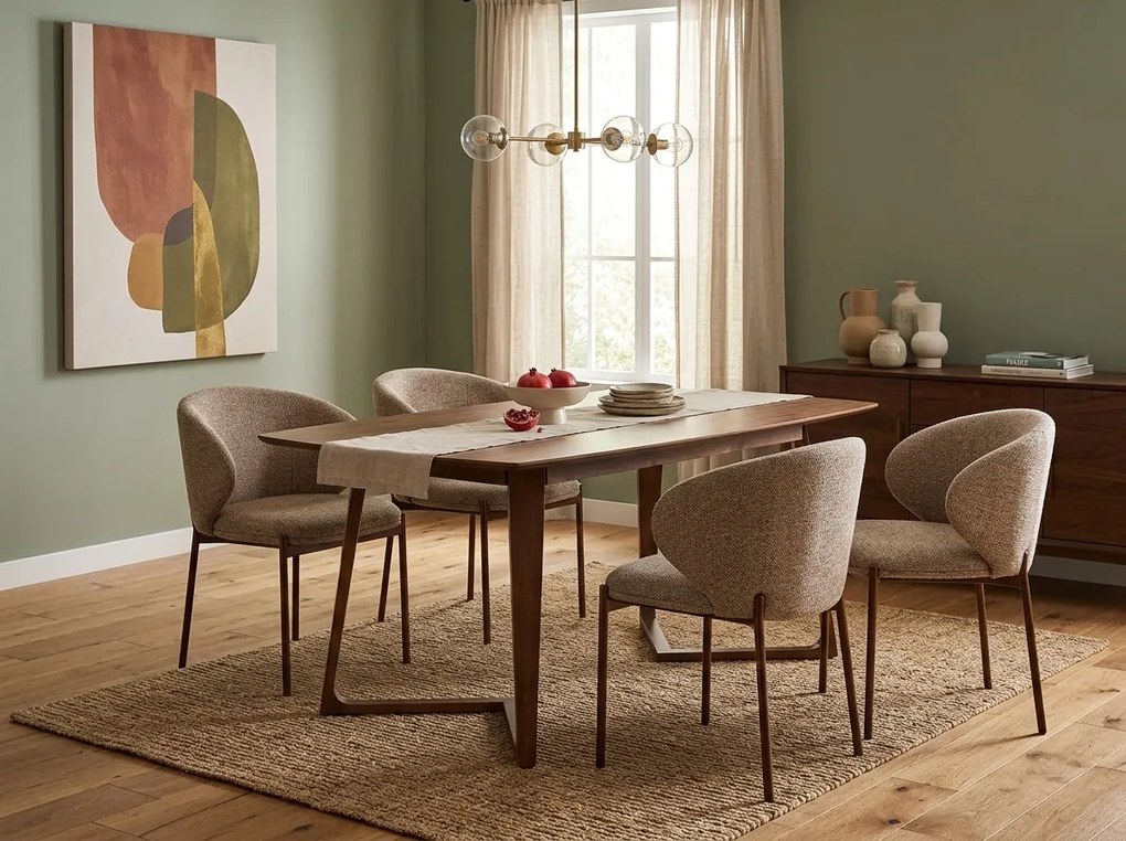 Scaun de masa KIOTO, nuc/bej