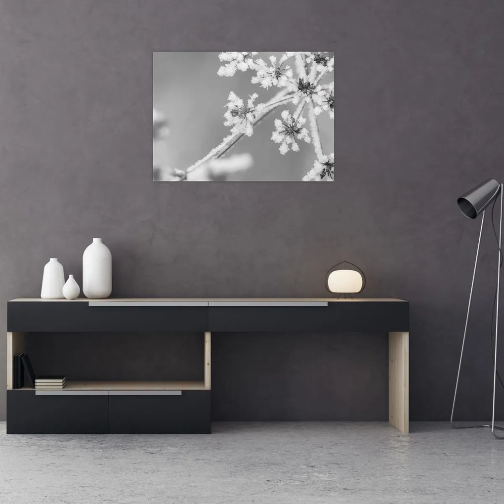 Tablou pe sticlă - Uzină congelată (70x50 cm)