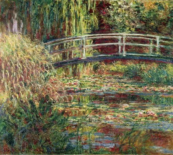 Waterlily Pond: Pink Harmony, 1900 Reproducere, Claude Monet