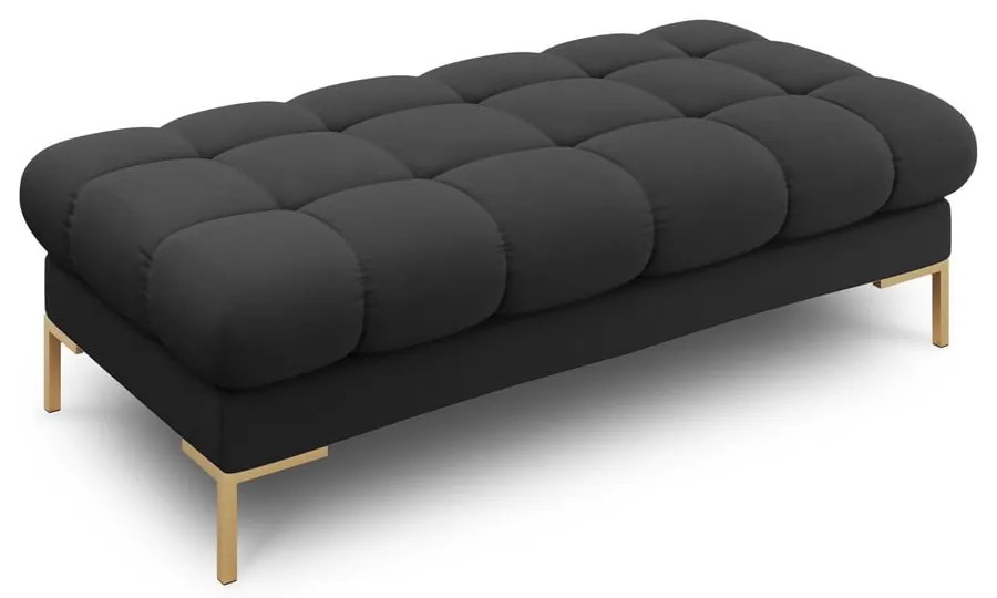 Bancă gri închis capitonată Bali – Cosmopolitan Design