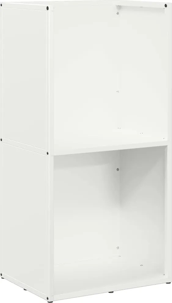 vidaXL Suport pentru lemne de foc alb 40x30x80 cm Oțel laminat la rece