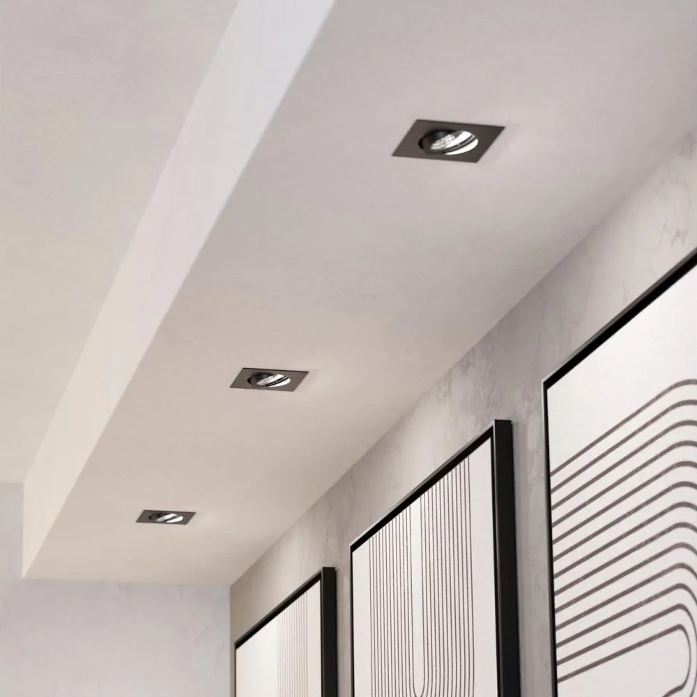 Eglo 902284 - Set 3x LED plafoniere SALICETO LED/4,8W/230V 8,8x8,8 cm negre