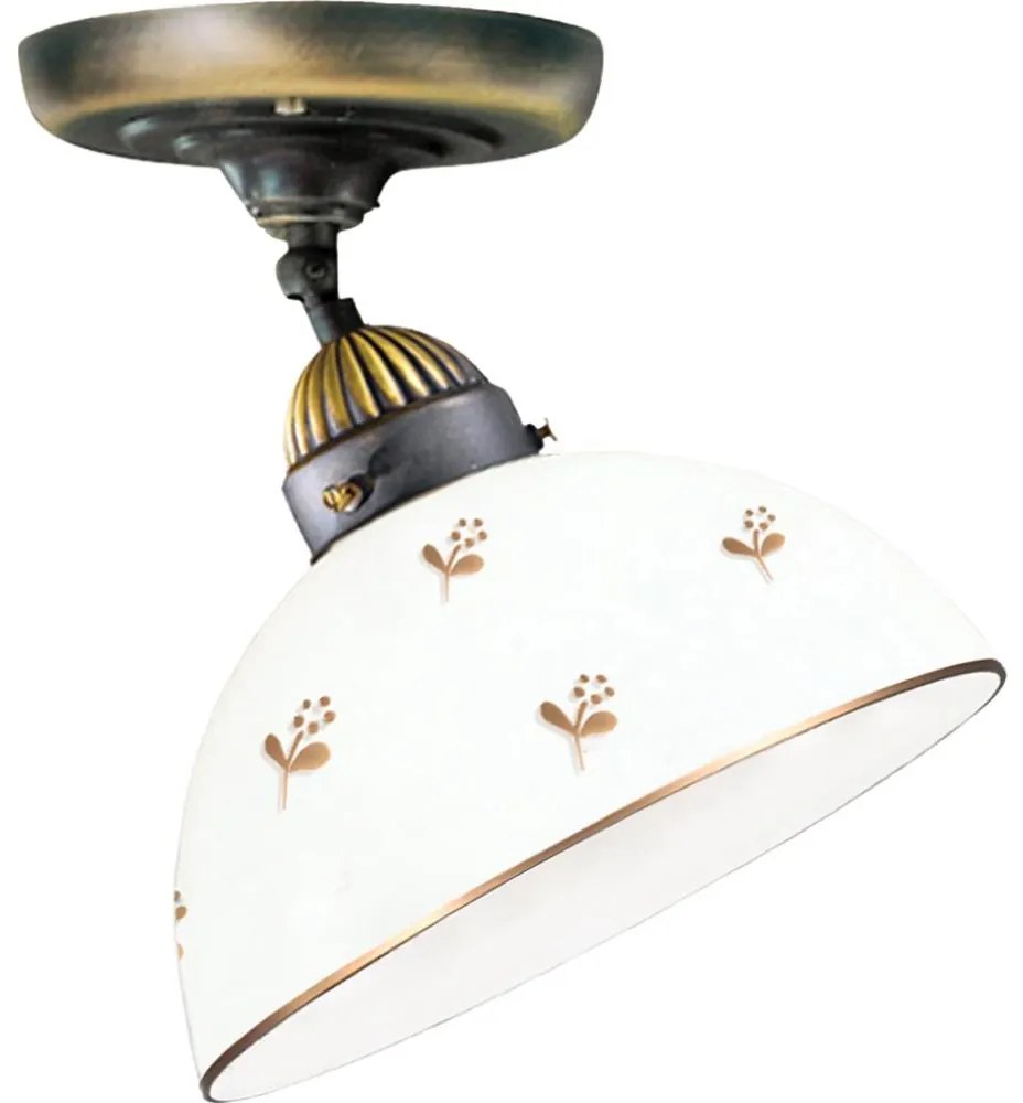 Kolarz NONNA 731.10.170 - Lustru aplicat 1xE27/75W/230V, Ø 20 cm, decor floral, aur roz