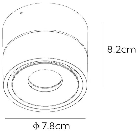 Spot LED dimabil YUMIKO LED/8W/230V negru Lucide 35911/08/30