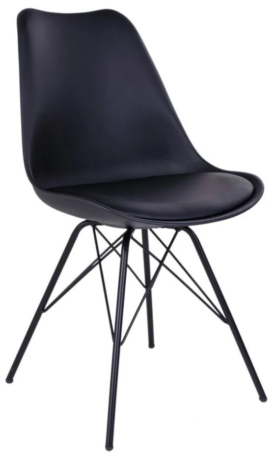 Oslo scaun de luat masa ecobleather negru