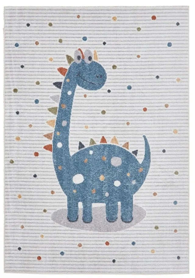 Covor pentru copii albastru/gri deschis 120x170 cm Vida Kids Dinosaur – Think Rugs