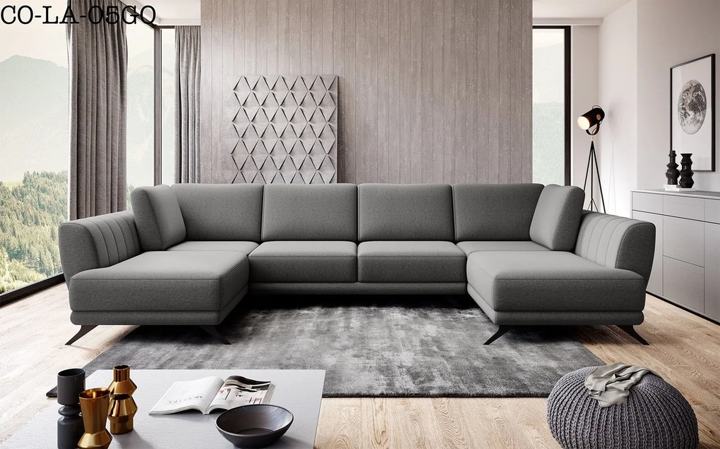 Colțar lemn masiv Larco's Formă U Extensibil 362x191cm Personalizabil - Riviera 97