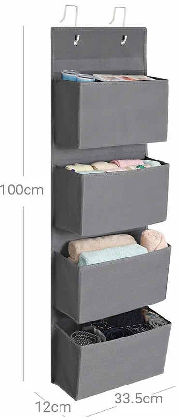 Sistem de depozitare suspendat cu patru buzunare