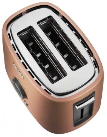 Prăjitor de pâine cu două fante și funcție de încălzire Sencor 1000W/230V cupru