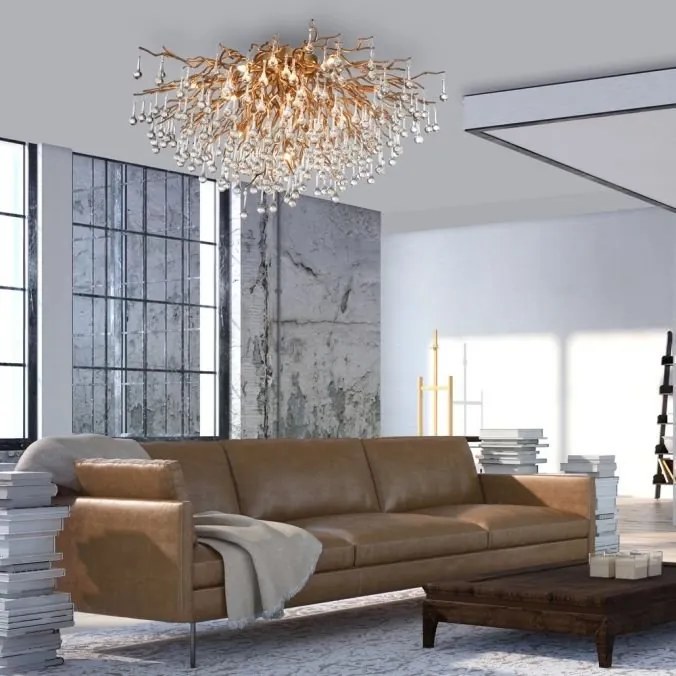 Lustra aplicata design magnific ICICLE alama antic, D-100cm