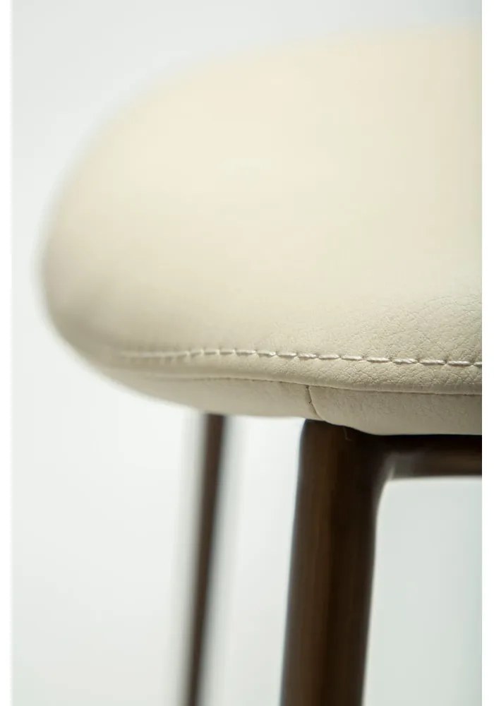 Scaun de dining fildeș din imitație de piele Zone – DAN-FORM Denmark