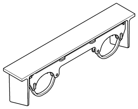 GROHE 18608001 - Poliță GROHTHERM 2000, crom lucios