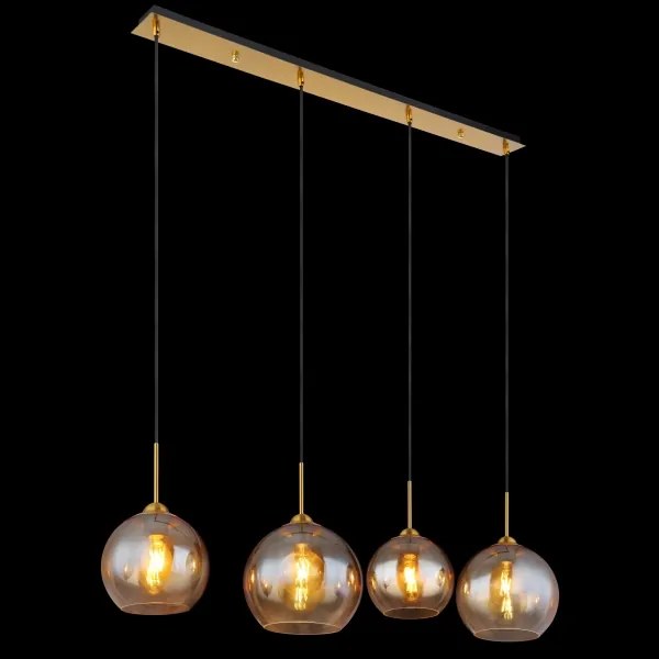 Globo 15788-4H - Candelabru suspendat pe cablu JAMESSA 4xE27/60W/230V, alamă