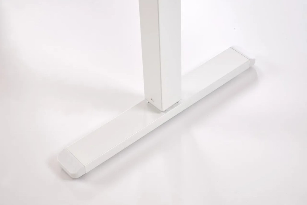 Masa de birou cu functie de reglare a inaltimii B54 negru/alb L120 cm