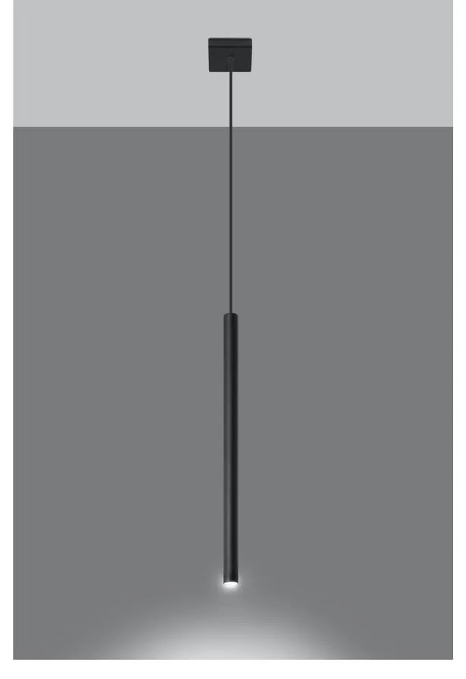 Lustră Nice Lamps Fideus Single, negru