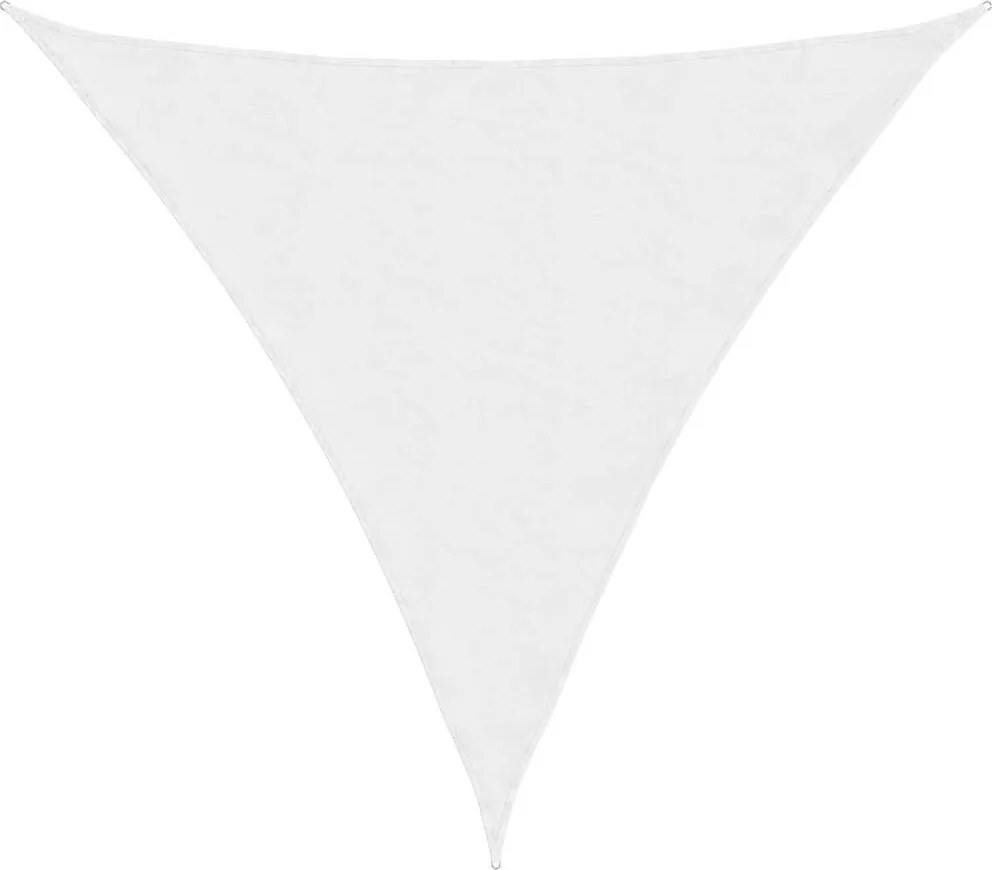 vidaXL Pânză parasolar, alb, 6x6x6 m, țesătură oxford, triunghiular