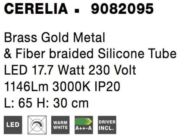 Aplica perete sau tavan LED moderna, design deosebit CERELIA NVL-9082095